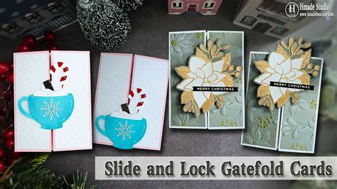 Slide And Lock Gatefold Christmas Cards Youtube