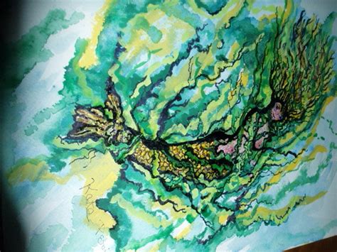 Mermaid Hiding Painting Original Kate Perrin Art Etsy