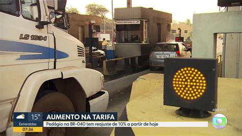 Tarifa Do Pedágio Da Br 040 Tem Reajuste De 10 Df2 G1