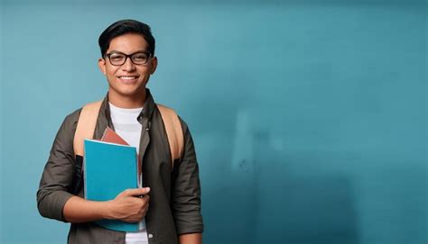 Young Nepali Student With Notebook Ready For Study Premium Ai