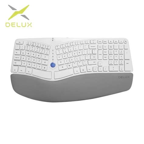 Delux Gm901d Wireless Ergonomic Split Keyboard With 2 4g Usb And Bt Bt1