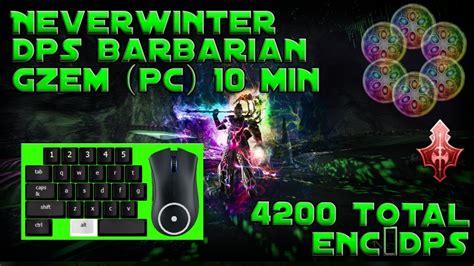 Neverwinter Barbarian Encdps Gzemnid Reliquary Master Pc