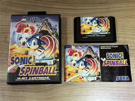 Sega Mega Drive Game Sonic The Hedgehog Spinball Complete Retro