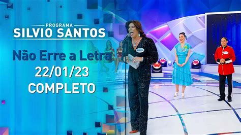 N O Erre A Letra Programa Silvio Santos Youtube