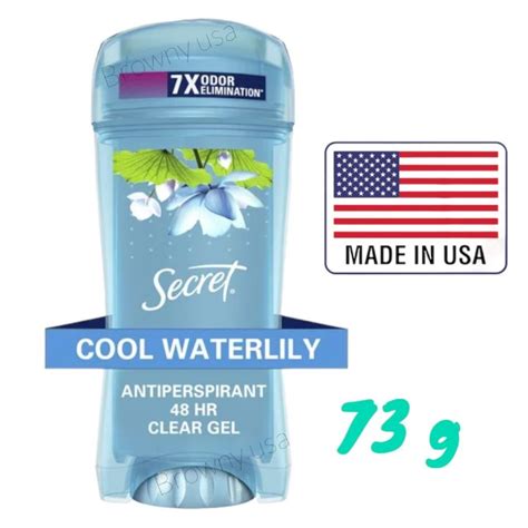 Secret Clear Gel Antiperspirant And Deodorant For Women Waterlily Scent