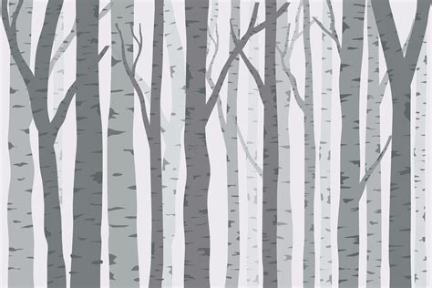 Birch Trees Seamless Pattern Graphic By Krustovin Creative Fabrica