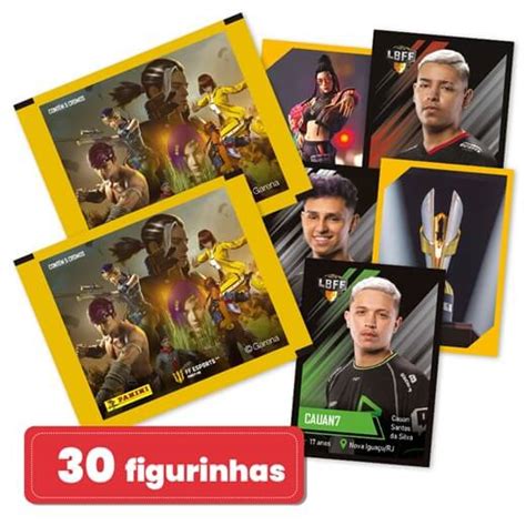 Kit de Figurinhas Free Fire Contém 06 envelopes 30 cromos