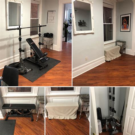 Hide away home gym : r/malelivingspace