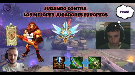 ANHUR JUGANDO CONTRA CAMPEONES DE EUROPA TottiGR SMITE RANKED