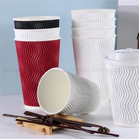 Customized Disposable Ripple Wall Coffee Paper Cup Buy Ripple Wall Paper Product On 20 Year