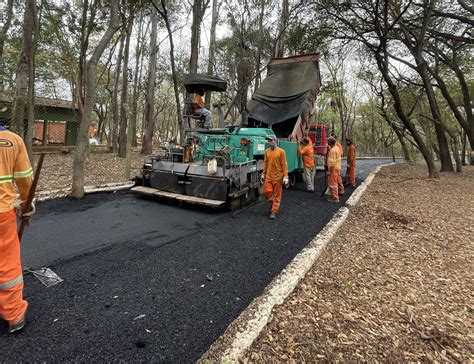 Prefeitura Pavimenta Pistas Internas Do Parque Milton Prates E