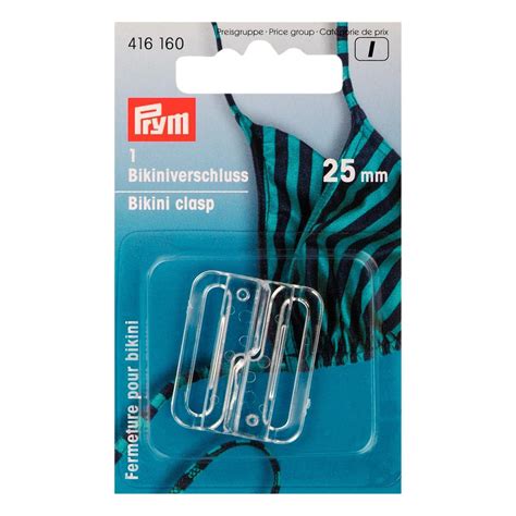 Prym Bikini Haken Bikini Verschl Sse Kunststoff Transparent Mm