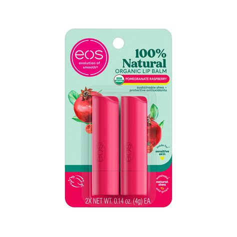 Kit Eos Lip Balm Pomegranate Raspberry 2x 4g Dor Mais Saúde