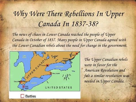 Rebellions Of 1837 1838 Power Point