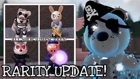 Piggy Rebooted Rarity Update All Shop Skins Jumpscares Roblox