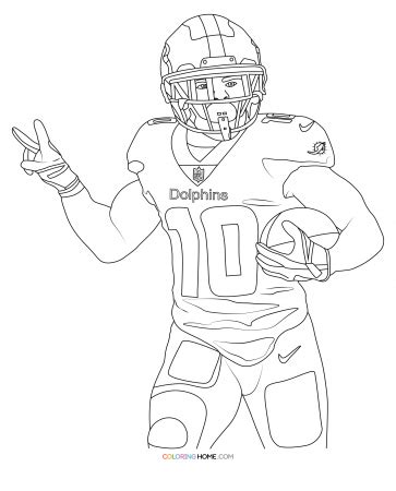 Tyreek Hill Coloring Pages Printable Coloring Pages