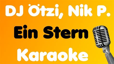 DJ Ötzi Nik P Ein Stern der deinen Namen trägt Karaoke Acordes