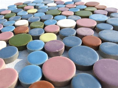 Circles Mosaic Tiles In Assorted Sizes And Colors 1 Pound Etsy