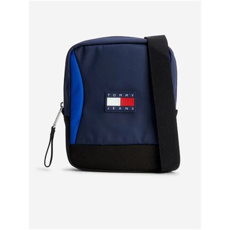 Tommy Hilfiger Dark Blue Men S Shoulder Bag Tommy Jeans Logo Reporter