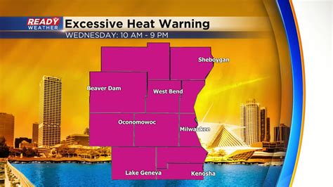 Excessive Heat Warning Issued For Wednesday With Highs Reaching 100° 🥵