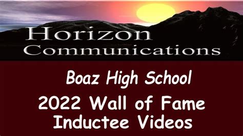 Horizon Communications Tv Broadcast Of The 2022 Boaz High School Wall