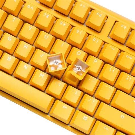 Buy Ducky One Yellow Rgb Hot Swap Mech Keyboard Cherry Red