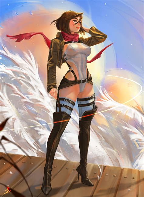 Mikasa NSFW Optional By Coffeeart Hentai Foundry