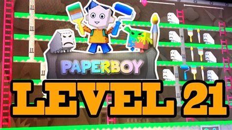 PAPERBOY LEVEL 21 HOW TO EASY BEAT GAME PAPERBOY LG TV YouTube