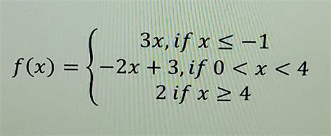 Graph The Piecewise Function Brainly