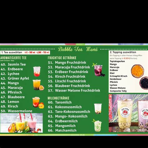 Menu At Hai Anh Asia Food Sushi Bubble Tea Restaurant Dillingen