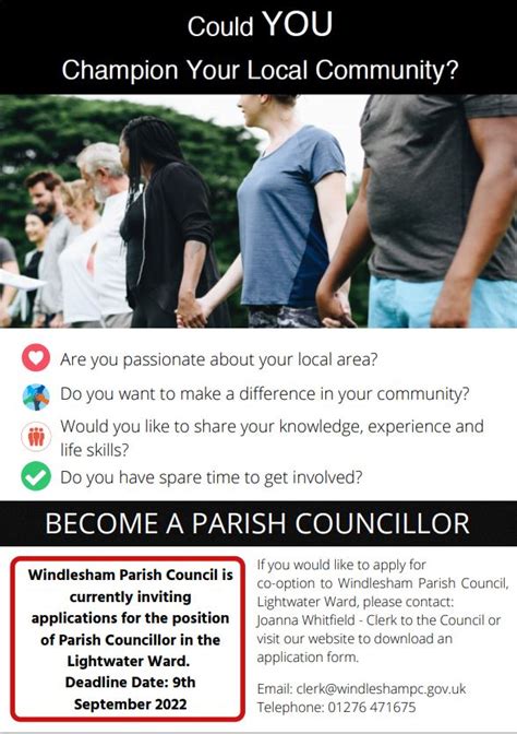 Become A Parish Councillor Windlesham Parish Council