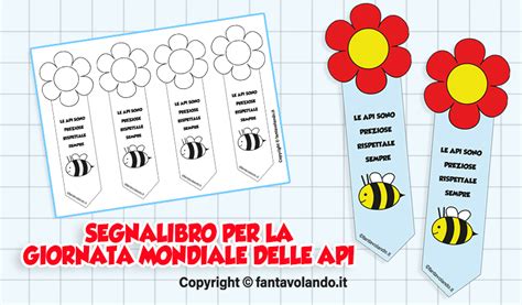 Segnalibro Per La Giornata Mondiale Delle Api 20 Maggio Fantavolando