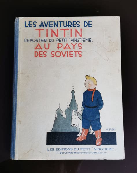 Hergé Tintin au Pays des Soviets EO 1930 édition originale noir