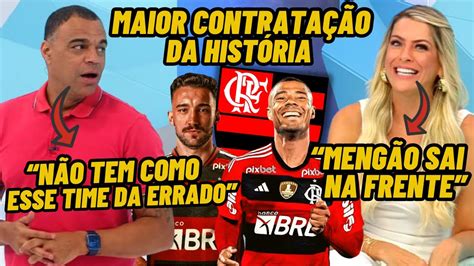 Renata Fan E Denilson Se Rendem Ao Flamengo De Rea O De