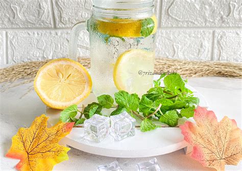 Resep Infused Water Lemon Daun Mint Oleh Kiki Rizqi Andini Cookpad