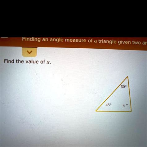 SOLVED Help Meeee Its Confusing Lol Finding An Angle Measure Of A