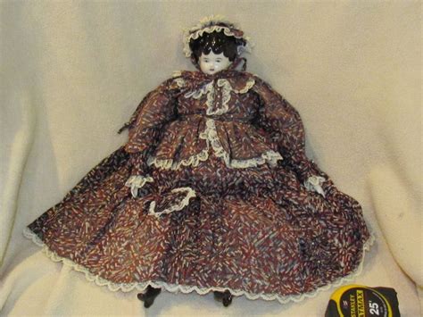 Antique 20 German China Doll 1800s Edwardianvictorian Black Hair