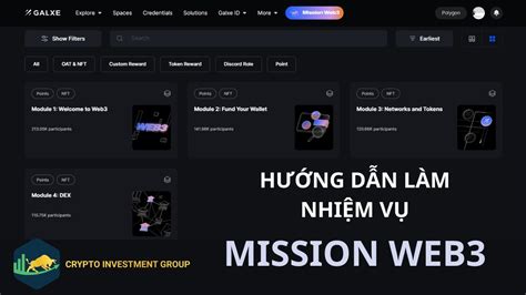 Hướng dẫn làm nhiệm vụ Mission Web3 của Galxe Airdrop DTTDT YouTube