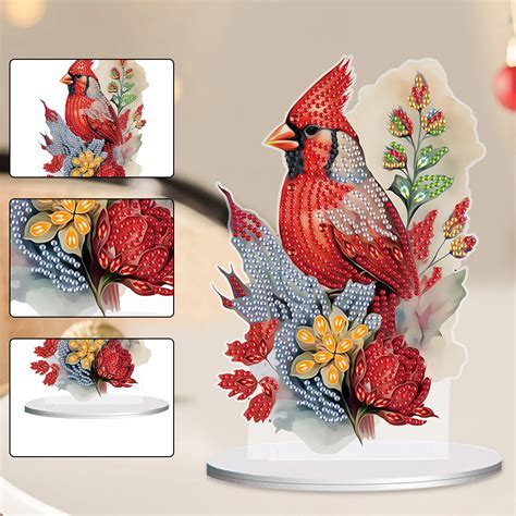 DIY A Cardinal Diamond Painting Ornaments