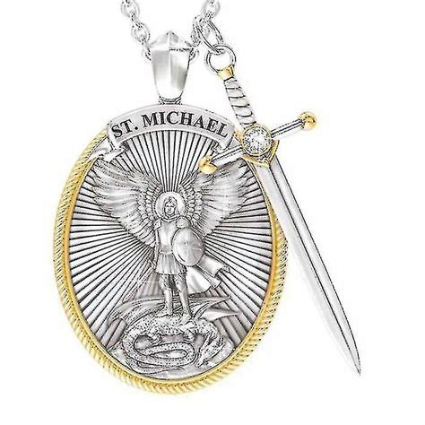 Catholic Patron Saint Pendant Michael Saint Michael The Archangel