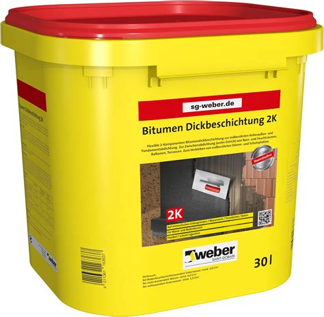 Saint Gobain Weber Bitumen Dickbeschichtung 2K 30 L Kaufen Bei OBI