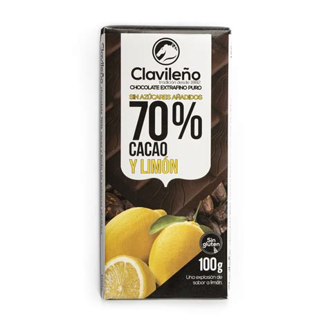 Chocolate Negro 70 Con Limon Sin Azucar 1024×1024 Chocolates Clavileño