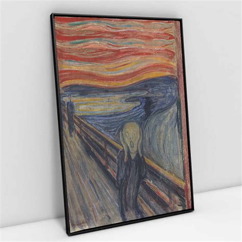 Quadro Decorativo O Grito De Edvard Munch Em Tela Canvas