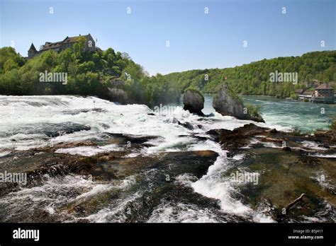 RHEIN FALLS AT SCHAFFHAUSEN IN SWITZERLAND EUROPE Stock Photo Alamy