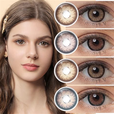 Codandready Stock Magister 1 Pair 2pcs Contact Lenses Forest Soft Colored Contact Lens Brown 14