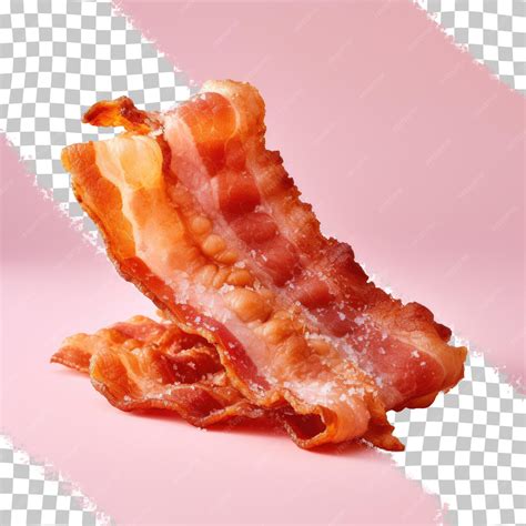 Premium Psd Crispy Bacon On A Transparent Background