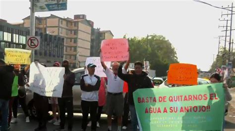 Bloquean Calzada México Tacuba e Ingenieros Militares por Falta de Agua