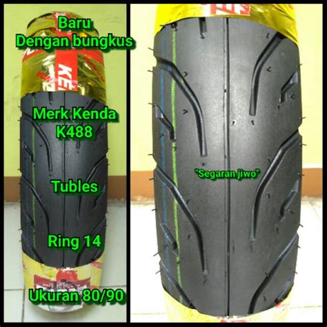 Jual Ban Motor Tubles Matic Ring 14 Ukuran 80 90 Merk Kenda Ban Depan