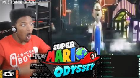 2017 06 13 Super Mario Odyssey E3 2017 Trailer Etika Reaction Youtube