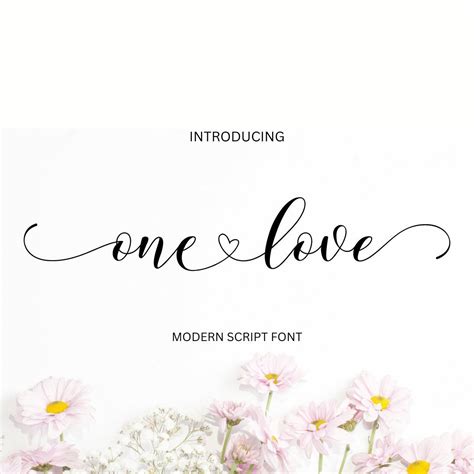 Font With Connecting Heart Font With Tails Font For Cricut Feminine